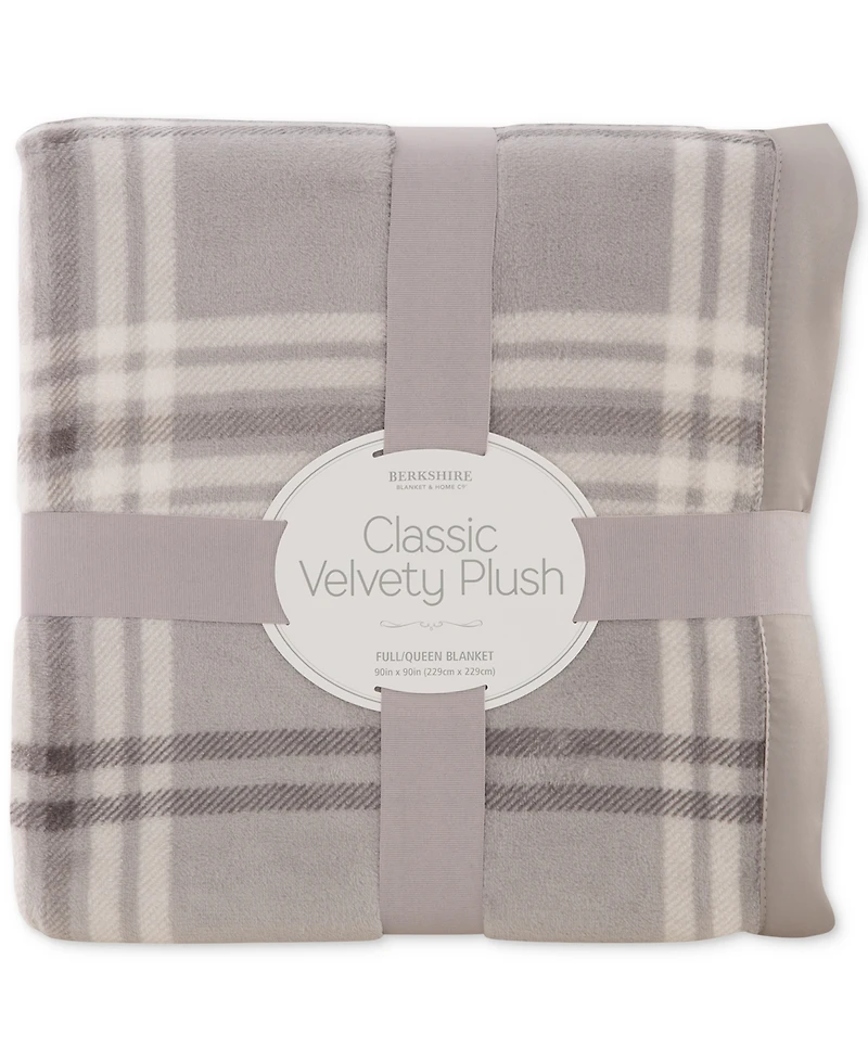 Berkshire Classic Velvety Plush Blanket, Twin, Exclusively at Macy's