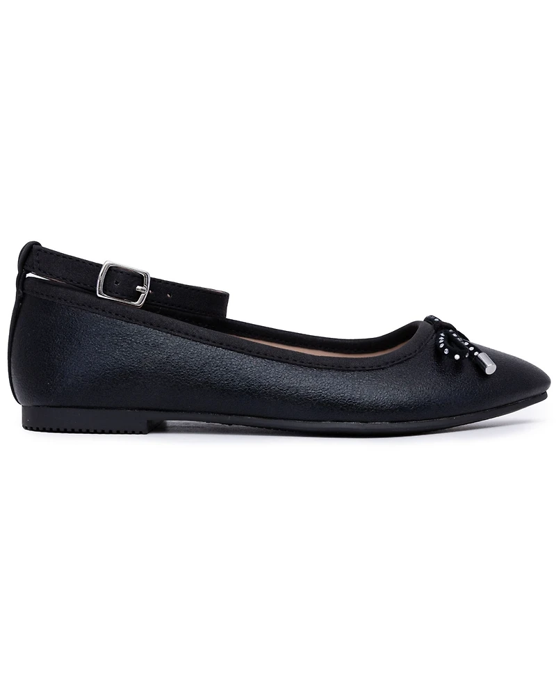 Sugar Little Girls Lanna Round Toe Ankle Strap Flats