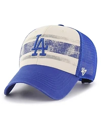 Men's '47 Brand Cream, Royal Los Angeles Dodgers Breakout Mvp Trucker Adjustable Hat