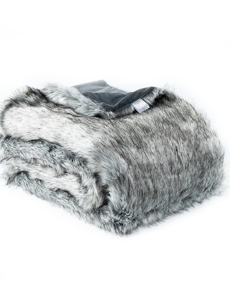 Battilo Luxury Tipped Faux Fur Throw, 60" x 80"