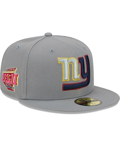 Men's New Era Gray New York Giants Color Pack 59FIFTY Fitted Hat