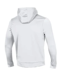 Men's Under Armour White Notre Dame Fighting Irish 2023 Aer Lingus College Football Classic Wordmark Fleece Pullover Hoodie