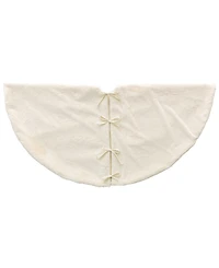 Glitzhome 60"D Oversized Faux Fur Christmas Tree Skirt