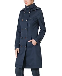 Kimi + Kai Women's Eeva Water-Resistant Hooded Trench Coat