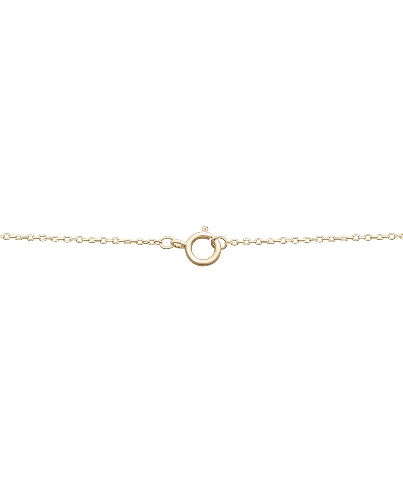 Citrine (1/4 ct. t.w.) & Lab-grown White Sapphire (1/5 ct. t.w.) Star Dangle Collar Necklace in 14k Gold-Plated Sterling Silver, 16" + 2" extender