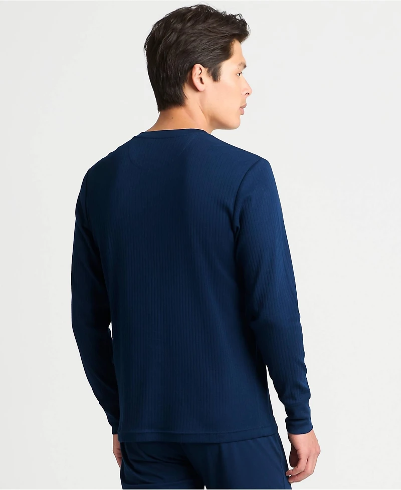 Lands' End Big & Tall Knit Rib Pajama Henley
