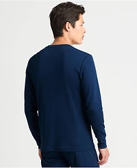 Lands' End Big & Tall Knit Rib Pajama Henley