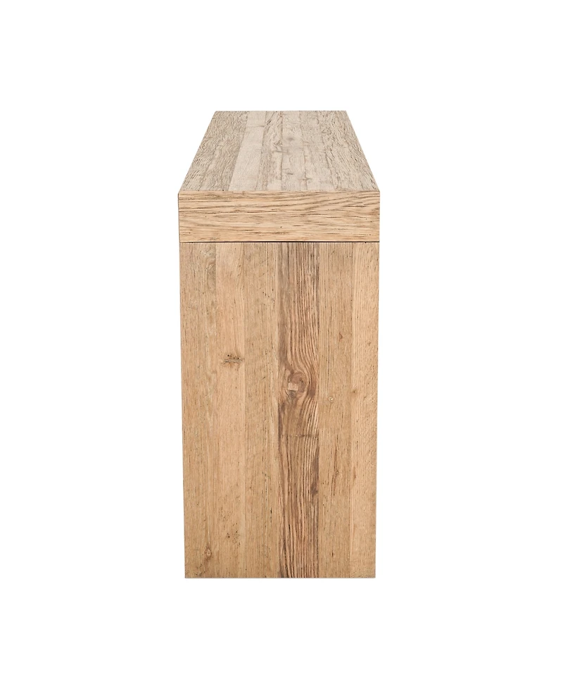 Evander 55" Oak Rectangle Console Table