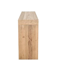 Evander 55" Oak Rectangle Console Table