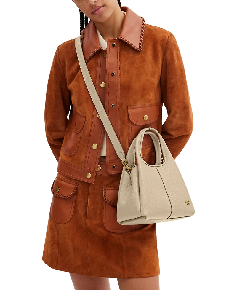 Coach Lana Small Polished Pebble Leather Shoulder Bag 23