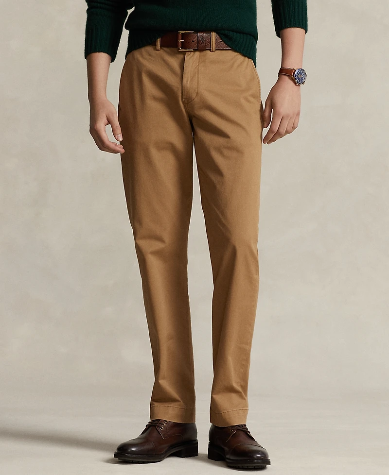 Polo Ralph Lauren Men's Straight-Fit Washed Stretch Chino Pants