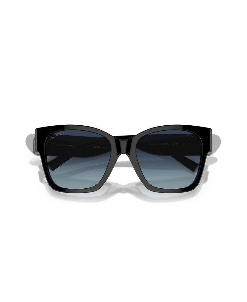 Tiffany & Co. Women's Polarized Low Bridge Fit Sunglasses, Gradient TF4216F