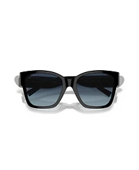 Tiffany & Co. Women's Polarized Low Bridge Fit Sunglasses, Gradient TF4216F