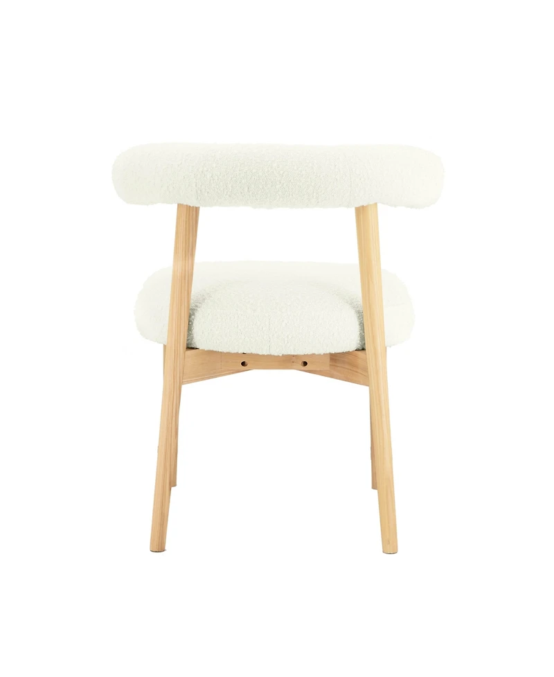 Tov Furniture 1 Piece Boucle Upholstered Side Chair