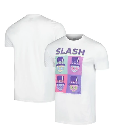 Men's White Slash Skull Boxes T-shirt