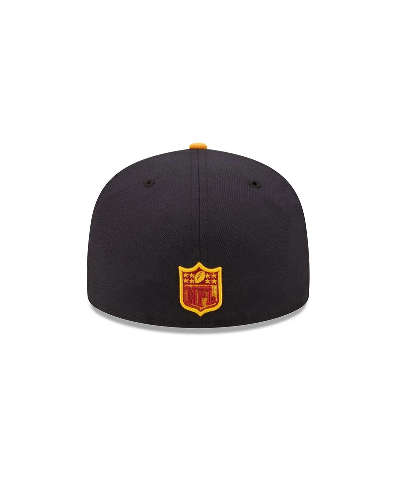 Men's New Era Navy, Gold Cleveland Browns 60th Anniversary 59FIFTY Fitted Hat