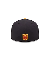 Men's New Era Navy, Gold Cleveland Browns 60th Anniversary 59FIFTY Fitted Hat