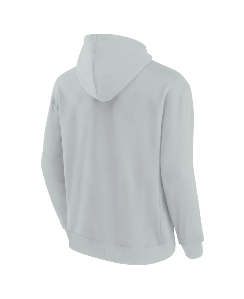 Men's and Women's Fanatics Signature Gray San Francisco 49ers Super Soft Fleece Pullover Hoodie