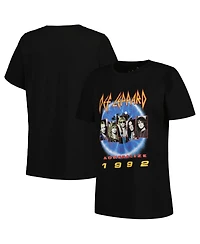Women's Black Def Leppard Adrenalize 1992 Graphic T-shirt