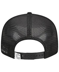 Men's New Era Black Chicago Cubs Trucker 9FIFTY Snapback Hat