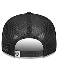 Men's New Era Black Boston Celtics Evergreen 9FIFTY Trucker Snapback Hat