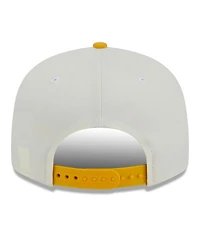 Men's New Era Cream, Gold Los Angeles Chargers City Originals 9FIFTY Snapback Hat