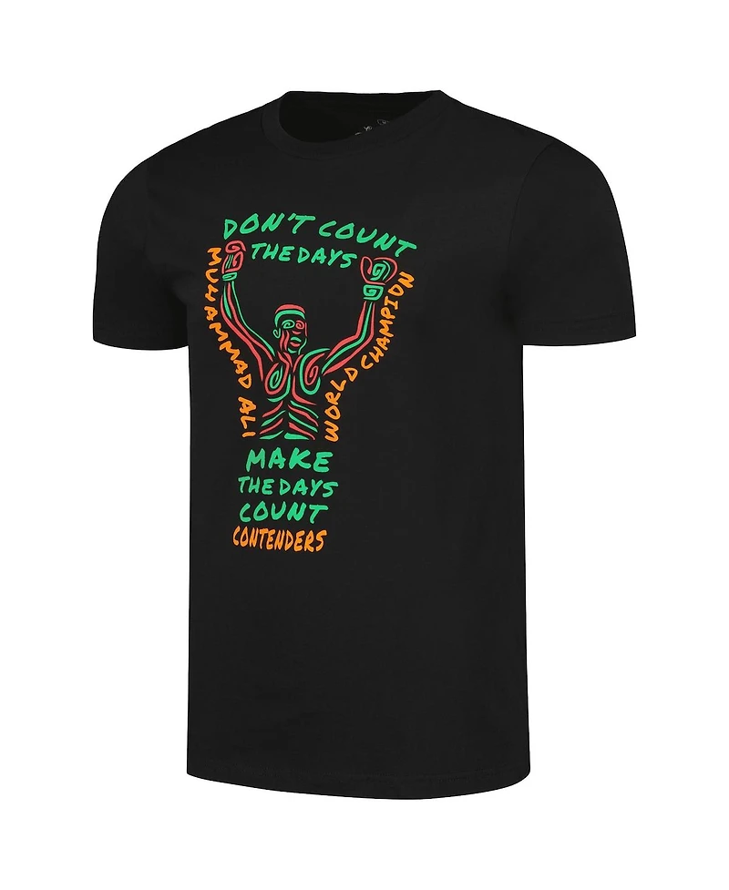 Men's Contenders Clothing Black Muhammad Ali Days Count T-shirt