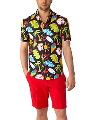 OppoSuits Men's Short-Sleeve Tropical Thunder Shirt