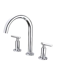 Streamdale Furniture Two Handle High Arc Widespread Bathroom Sink Faucet 3 Hole