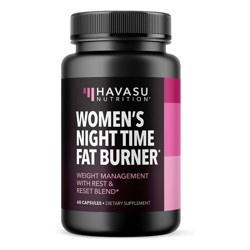 Night Time Fat Burner Capsules for Women, Weight Management for Women, Havasu Nutrition, 60ct