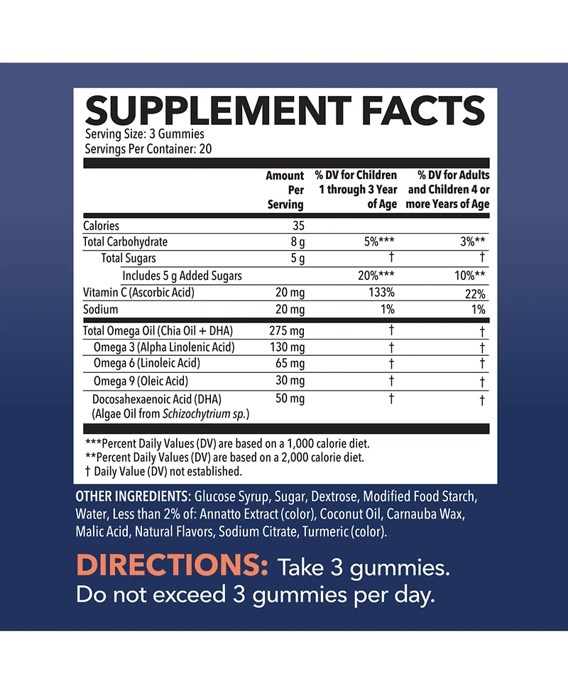 Omega Gummies for Kids, Lemon & Orange, Havasu Nutrition, 60ct