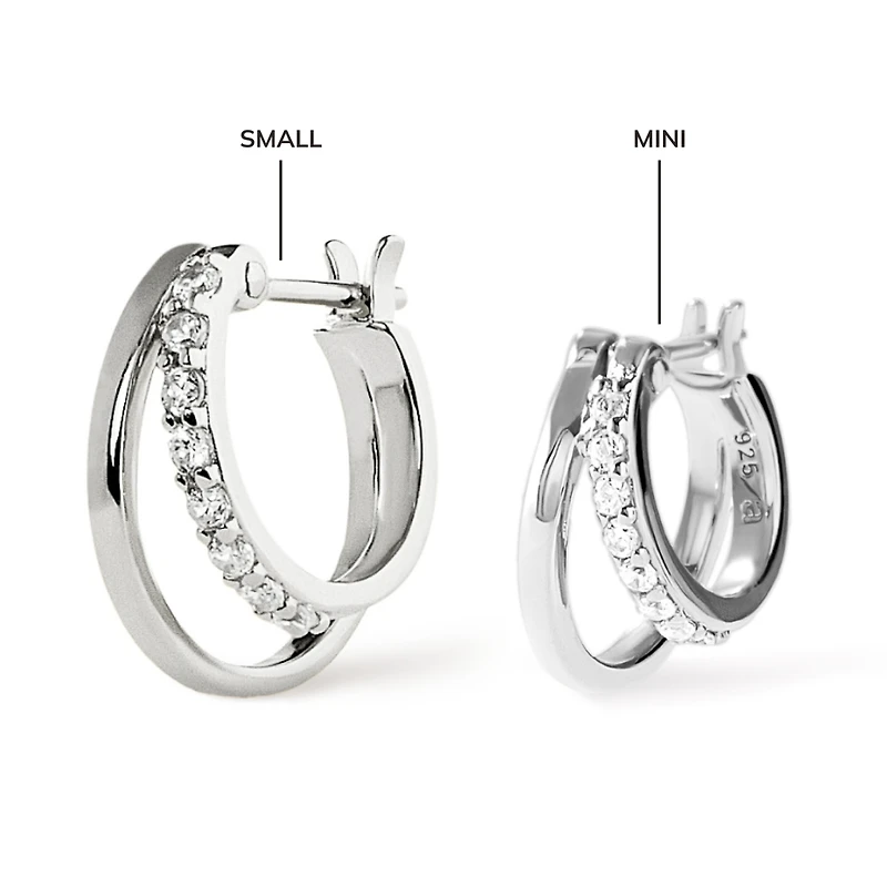 Ana Luisa Double Hoop Earrings - Toda Silver