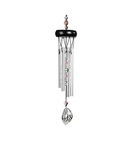 15" Long Wooden Top Gem Wind Chime
