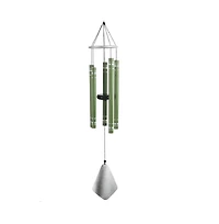 36" Long Tuned Wind Chime Traditional Green Tube