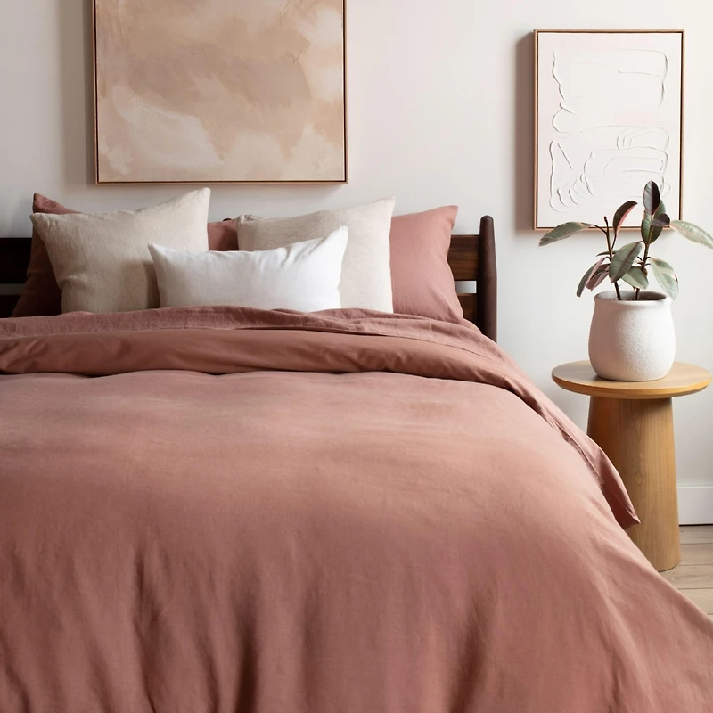 French Linen and Cotton Duvet & Sham Set - Full/Queen