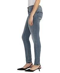 Silver Jeans Co. Women's Suki Mid Rise Curvy Fit Skinny Leg Jeans