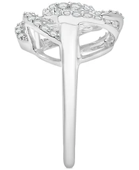 Wrapped in Love Diamond Ring, 14k White Gold Diamond Pave Knot Ring (1 ct. t.w.), Created for Macy's