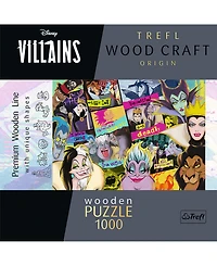 Trefl Wood Craft 1000 Piece Wooden Puzzle - Disney's Villains
