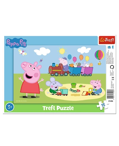 Trefl Frame 15 Piece Puzzle - Peppa Pig's Happy Train