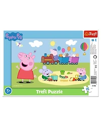 Trefl Frame 15 Piece Puzzle - Peppa Pig's Happy Train