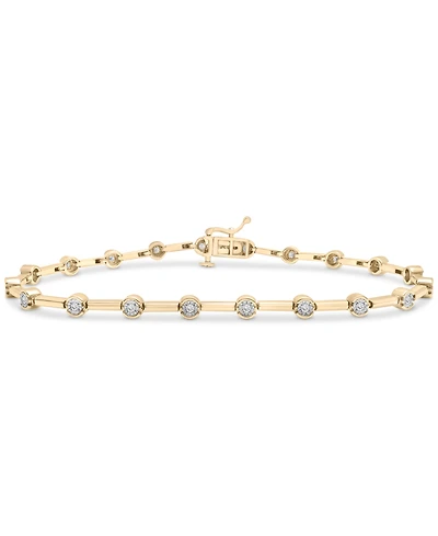 Diamond Bar Link Bracelet (1/2 ct. t.w.) 10k Gold