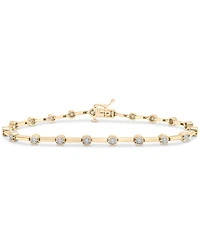 Diamond Bar Link Bracelet (1/2 ct. t.w.) 10k Gold