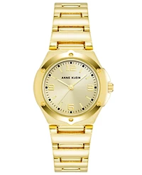 Anne Klein Women's Quartz Gold-Tone Alloy Bracelet Watch, 29mm
