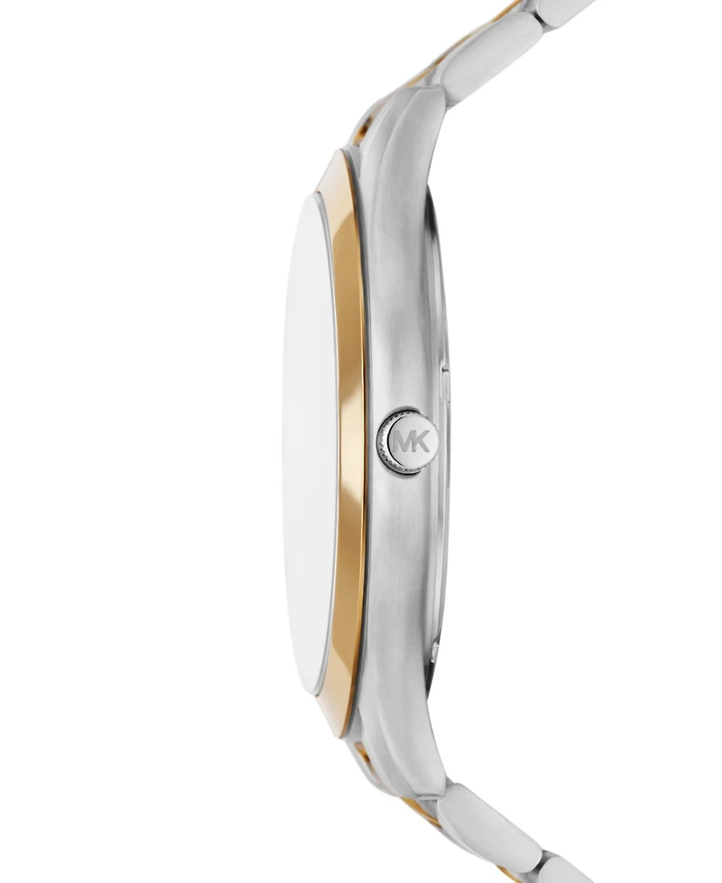 Michael Kors Men's Slim Runway Three-Hand Two-Tone Stainless Steel Watch 44mm
