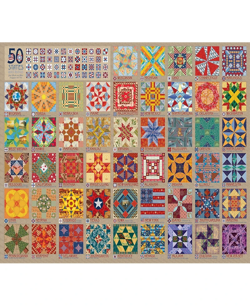 Cobble Hill- 50 States Quilt Blocks Puzzle