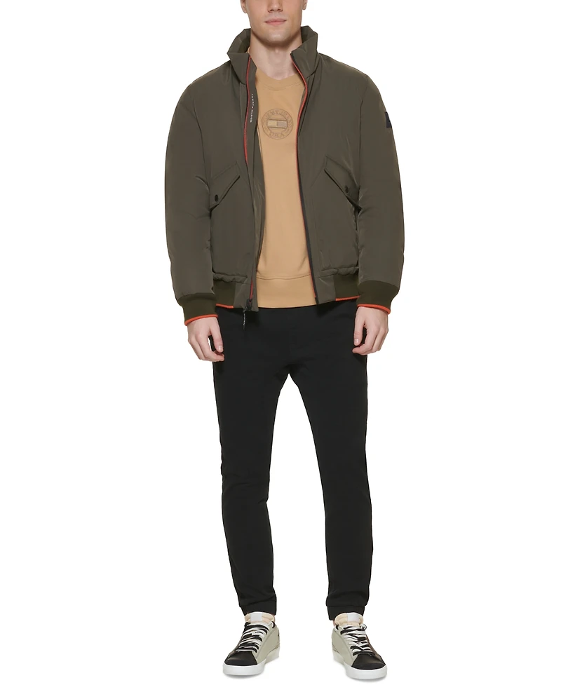 Tommy Hilfiger Men's Flex Performance Zip-Front Bomber Jacket