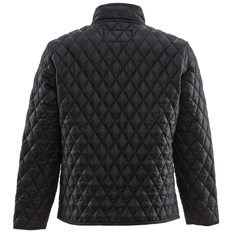 RefrigiWear Big & Tall Lightweight Diamond Quilted Jacket Versatile Fall Jacket, Warm Layered Outerwear