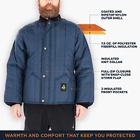 RefrigiWear Big & Tall Cooler Wear Jacket - Lightweight Insulated Workwear for Cold Storage