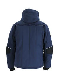 RefrigiWear Big & Tall 54 Gold Hooded Utility Jacket - Insulated, Waterproof, and Durable Workwear