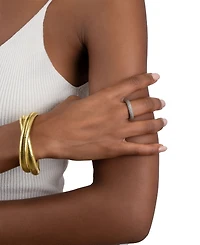 Adornia Pave Crystal Eternity Rounded Band Ring